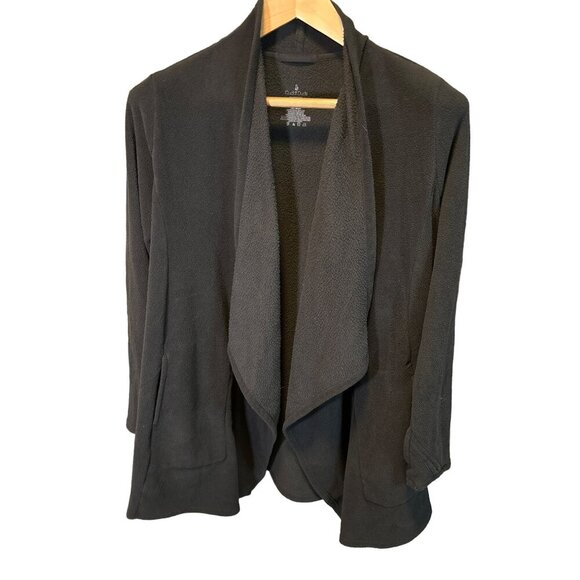 Cuddl Duds Open Front Cardigan Lightweight Cozy Size S Black - Picture 1 of 7